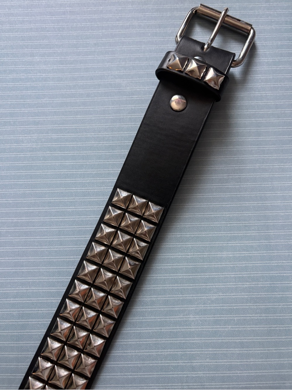 Hot Topic Black Studded Belt and Grommet Belt